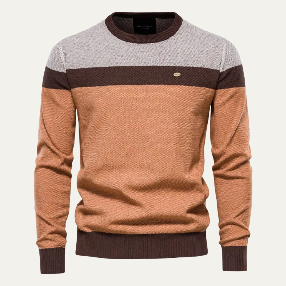 The Richmond Men’s Casual Spliced Cotton Knit Crew Neck Jumper 5