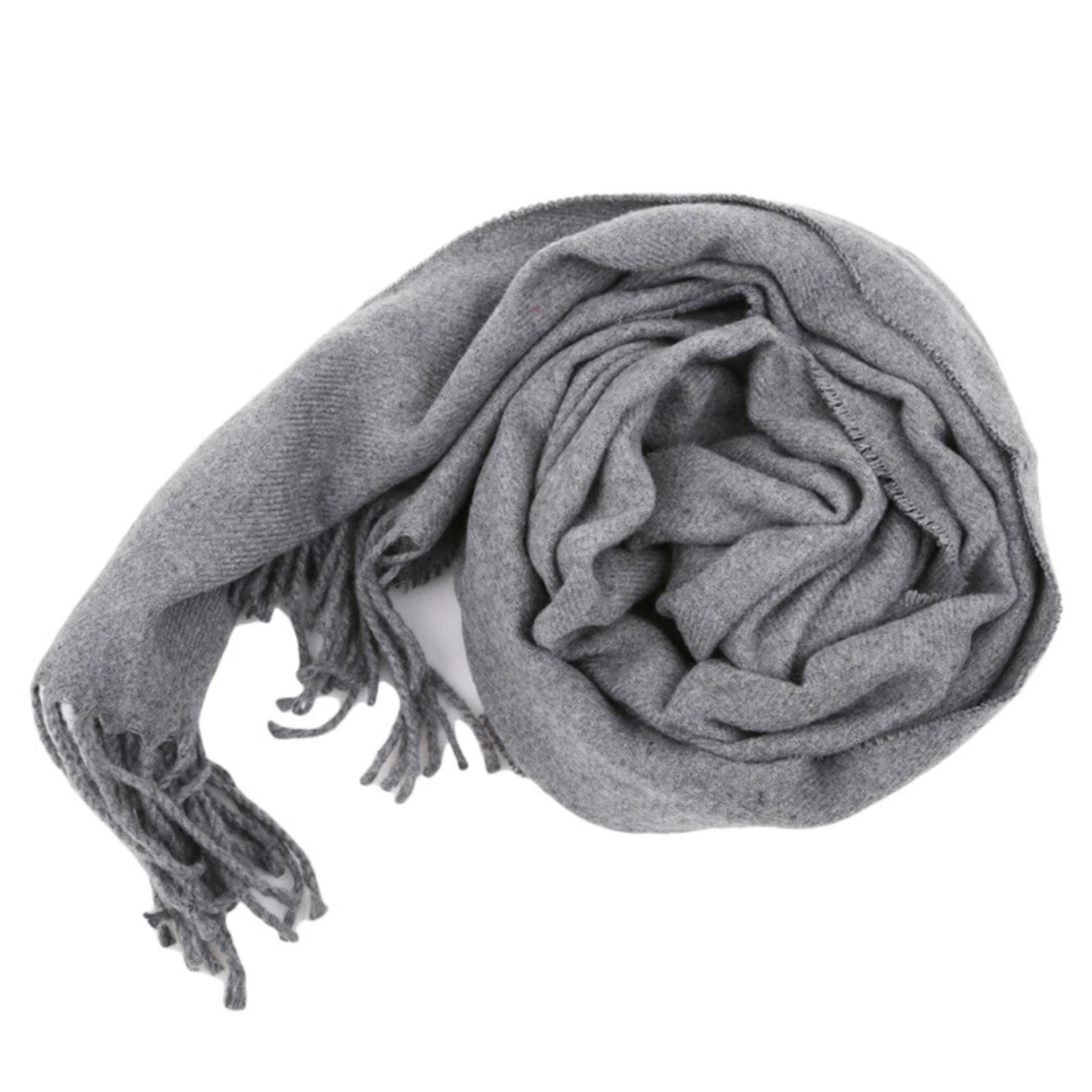 The Rive Gauche Cashmere Merino Scarf for Men - Grey 3