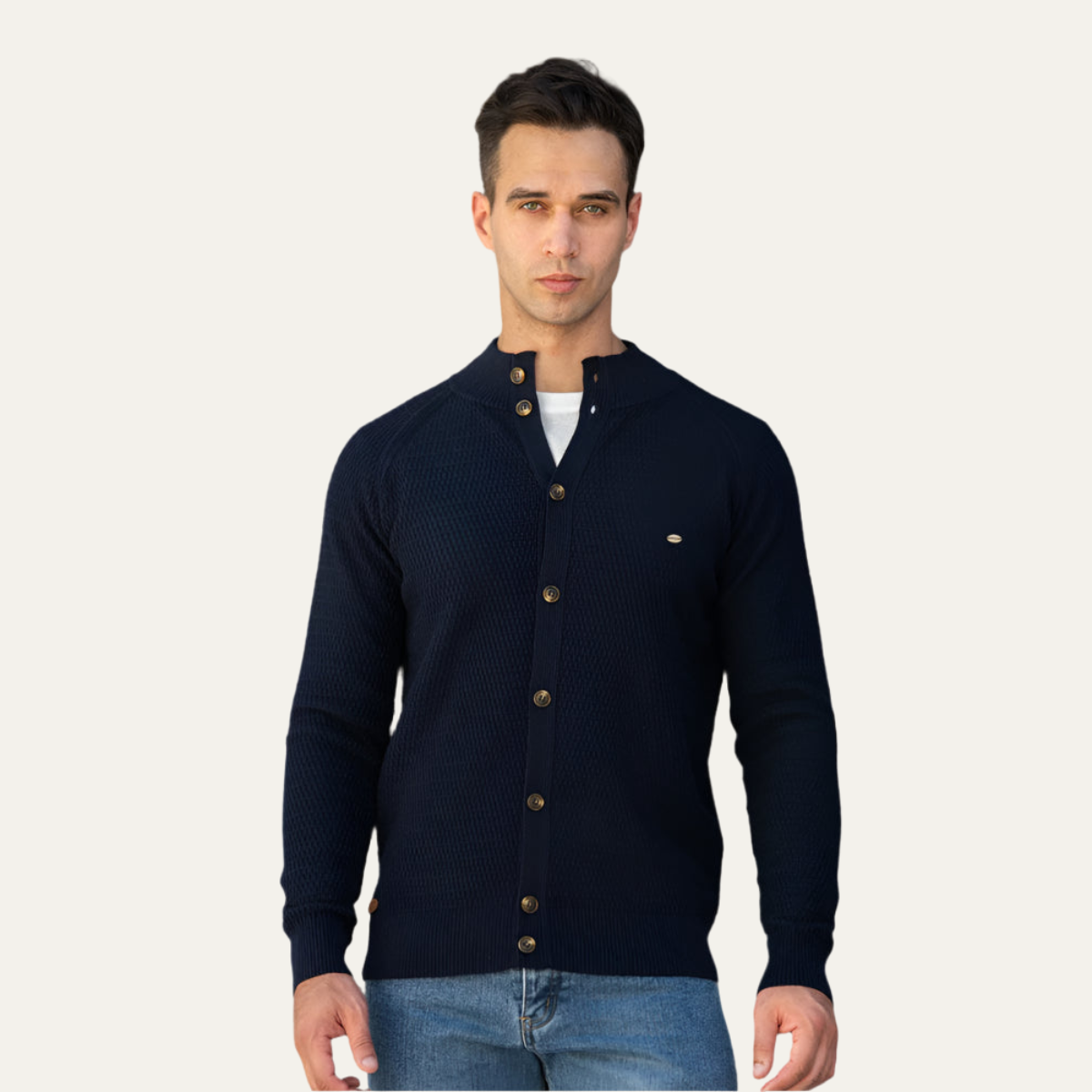 The Stratford 100% Cashmere Cardigan for Men 8