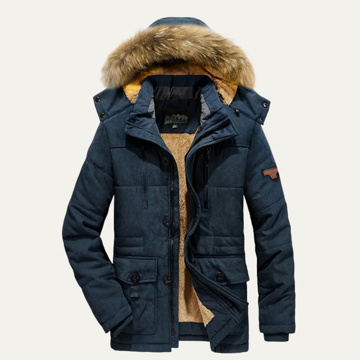 The Westminster Men's Warm Winter Parka Jacket with Fleece Lining 3