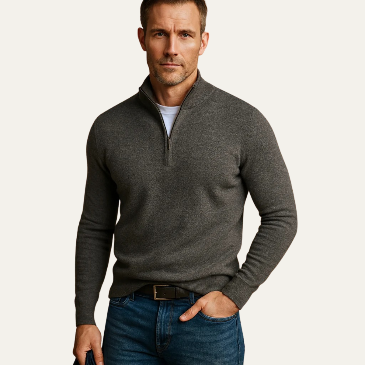 The Whitmore Quarter Zip Jumper 3