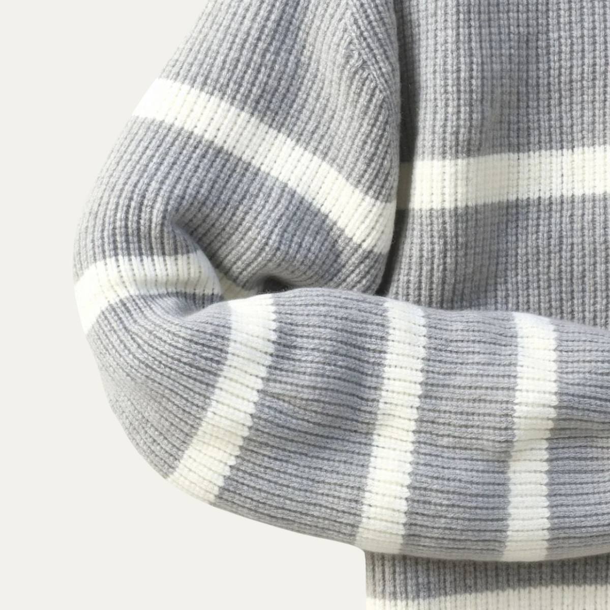 The Woodstock Men's Half Zip Striped Knit Jumper 5