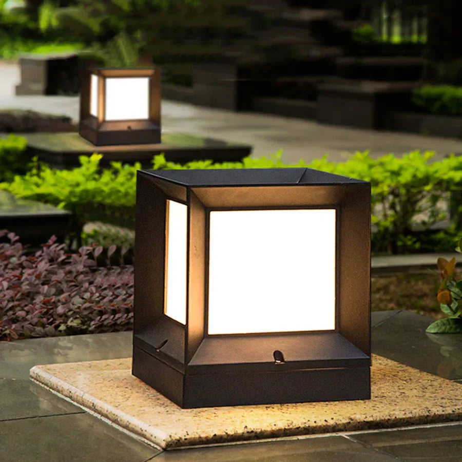 Contemporary Garden Post Lamp