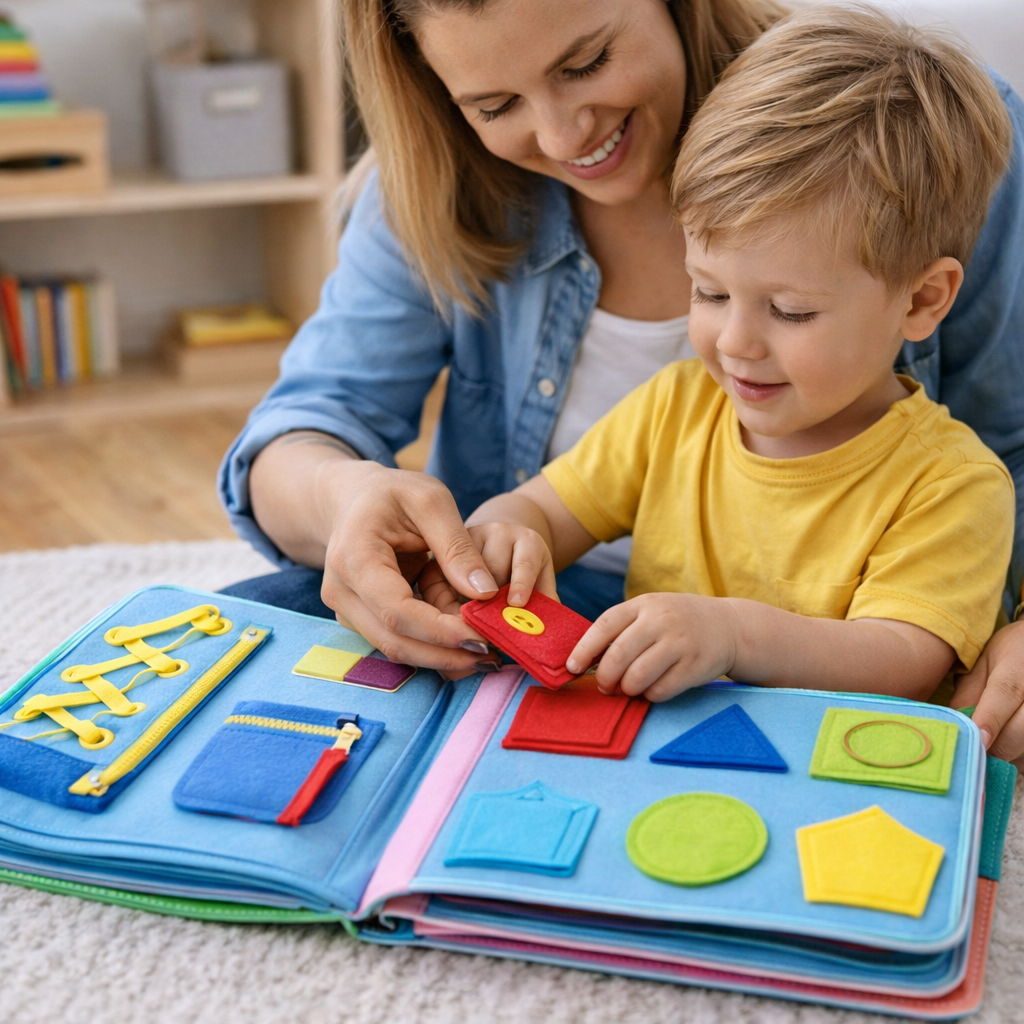 Interactive Fun Educational Felt Book for Toddlers - VogeLuxe