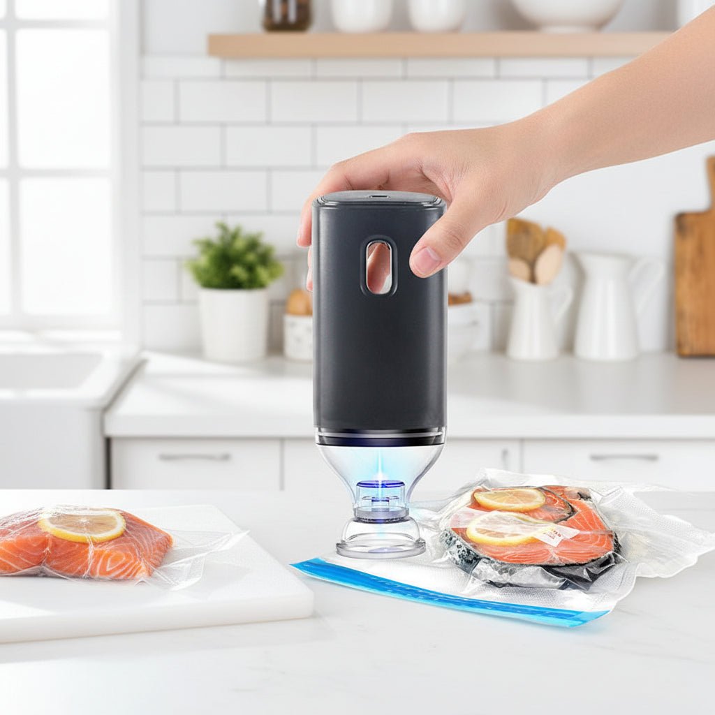 Reusable Food Saver Bags with Electric Air Pump Sealers