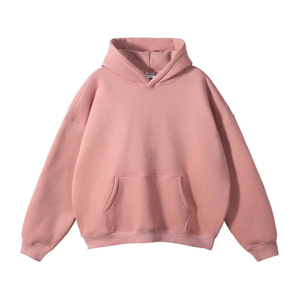 Cozy Large Hooded Sweatshirt – Gentle Sky Blue Cotton