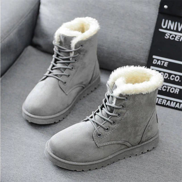 Comfy Womens Warm Snow Ankle Boots