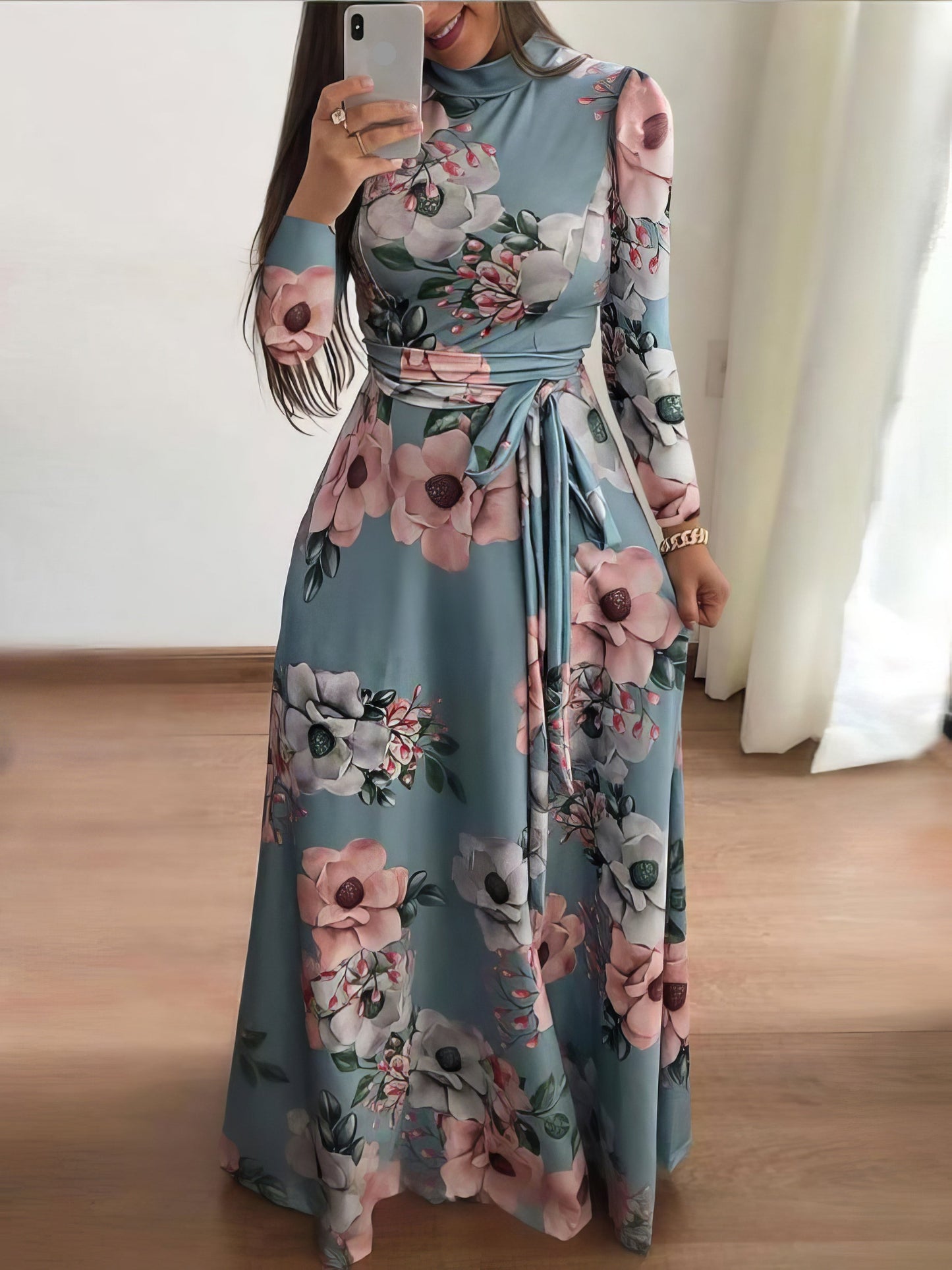 Comfy Floral Maxi Dress for Women