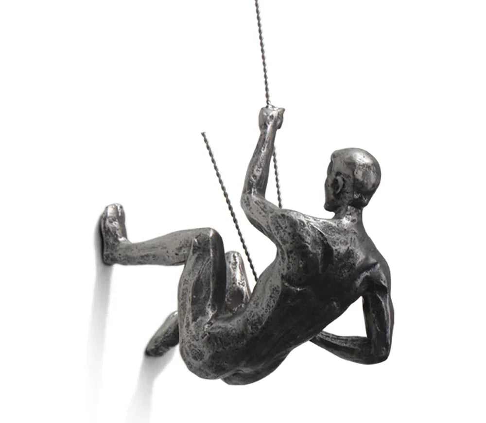 3D Wall Decor Climbing Figure Sculpture Art