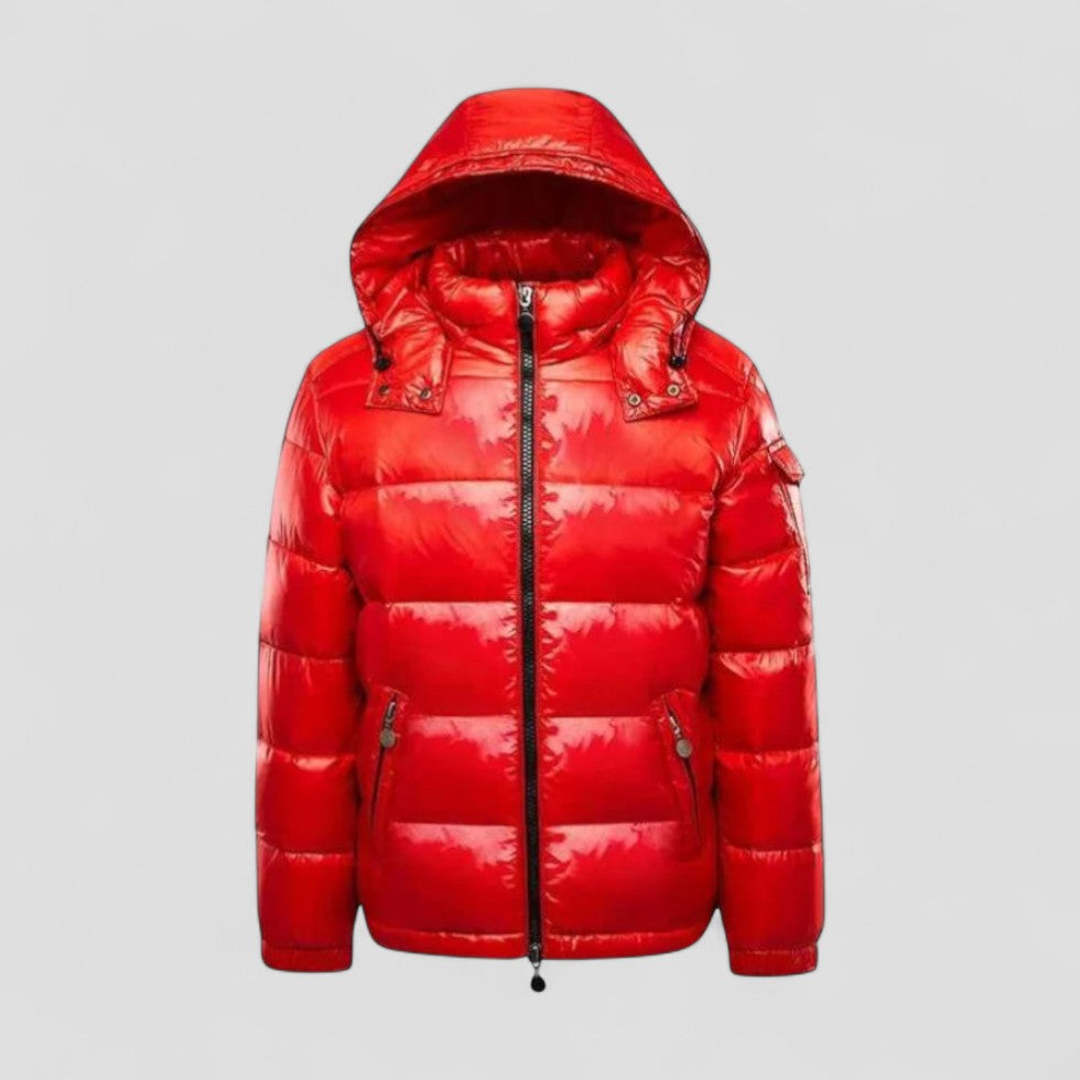 Warm Mens Winter Puffer Jacket with Hood