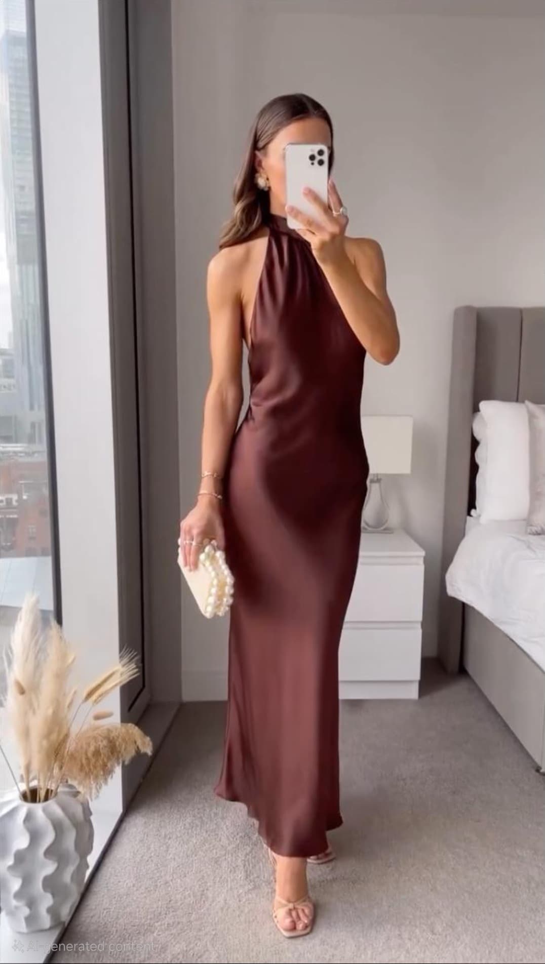Luxurious Soft Evening Midi Dress for Women - VogeLuxe