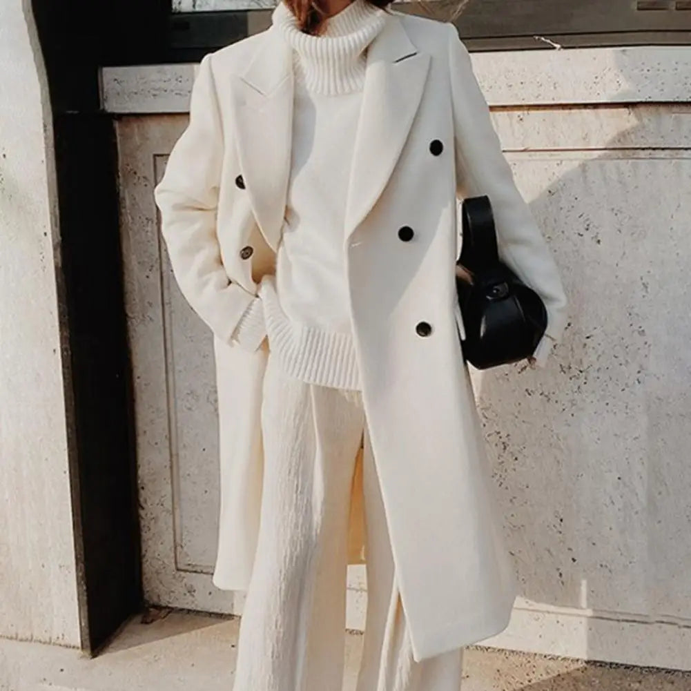 Classic Ladies Double Button Trench Coat