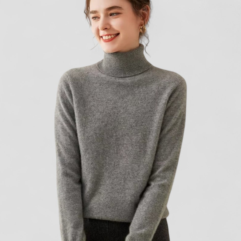 VogeLuxe | Women’s Cashmere Turtleneck Sweater