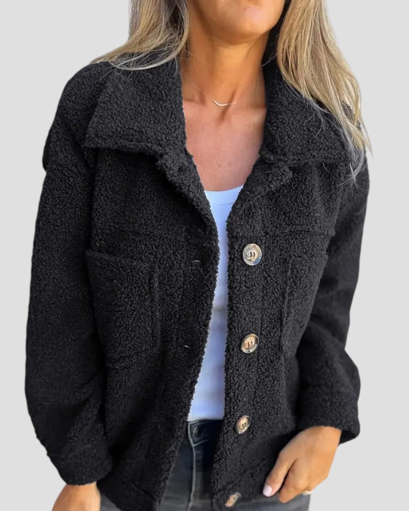 VogeLuxe | Women’s Loose Fleece Long Jacket