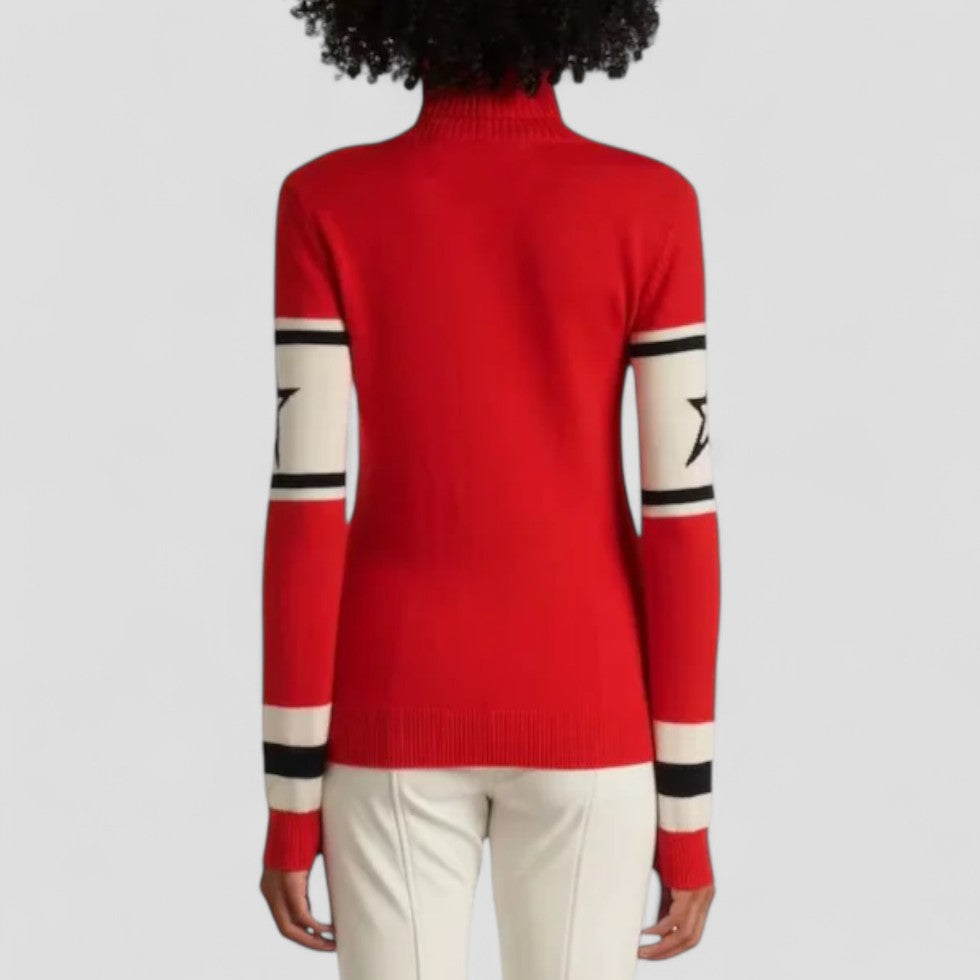 VogeLuxe | Women's Après Ski Jumper with Turtleneck Merino Wool