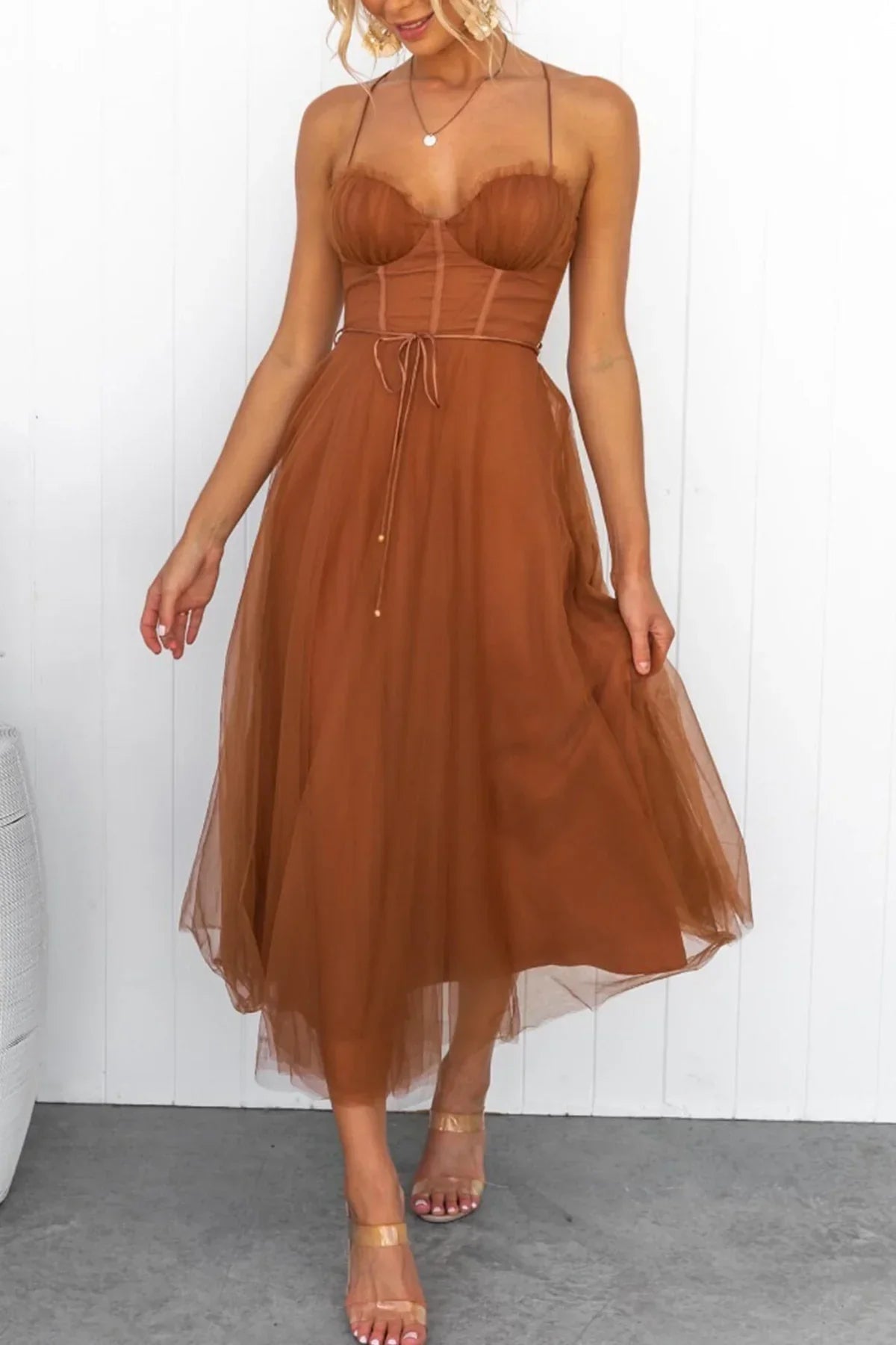 Ladies' Elegant Summer Halter Neck Dress