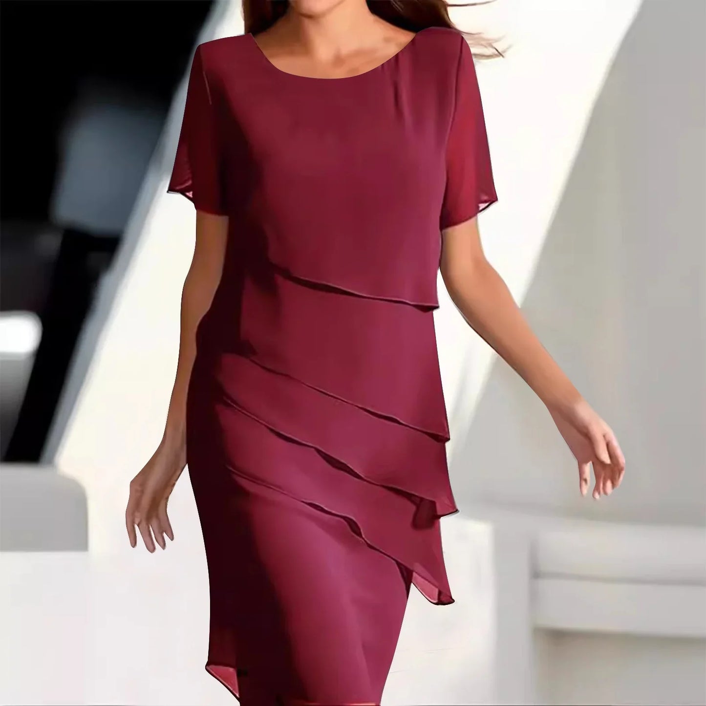 Ladies' Flowy Layered Formal Gown