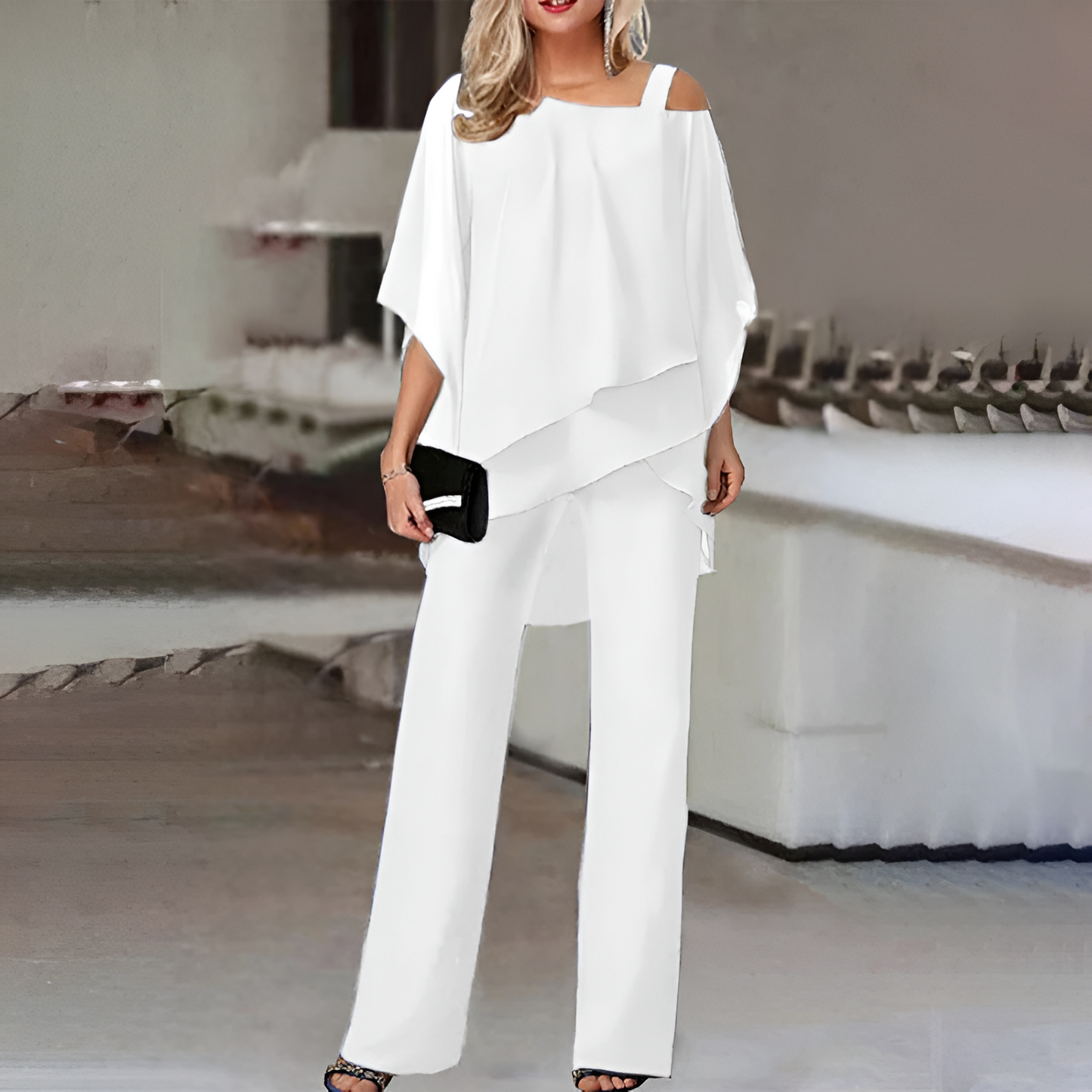 Ladies Elegant 2 Piece Formal Wear Dress Set
