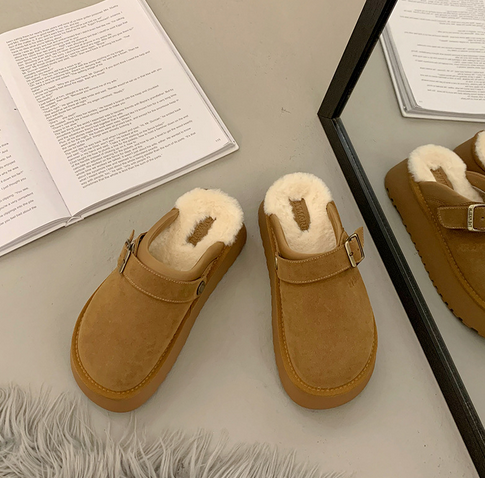 Comfortable Women's Slip On Shoes with Buckles