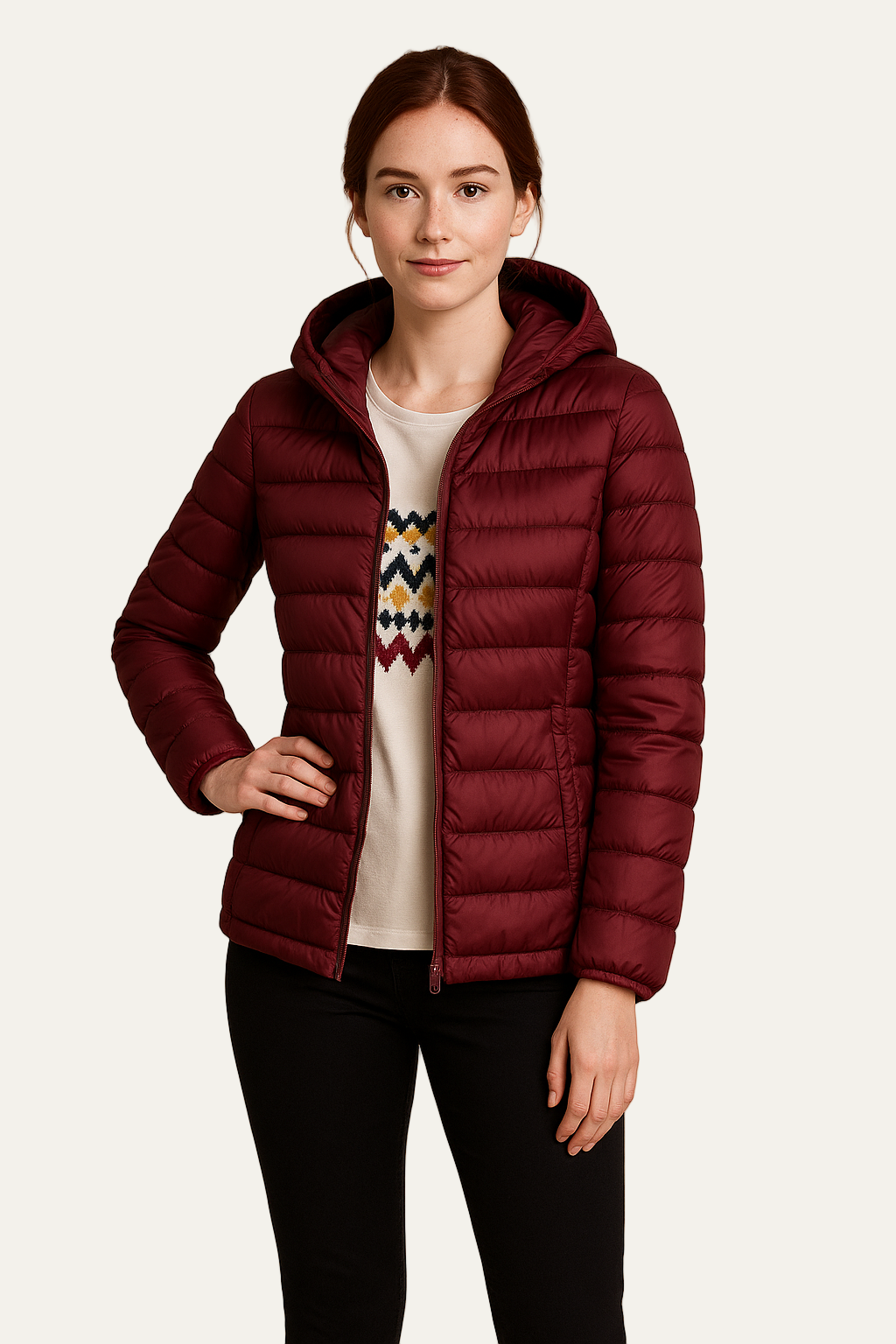 VogeLuxe | Women’s Long Hooded Heavy Puffer Coat