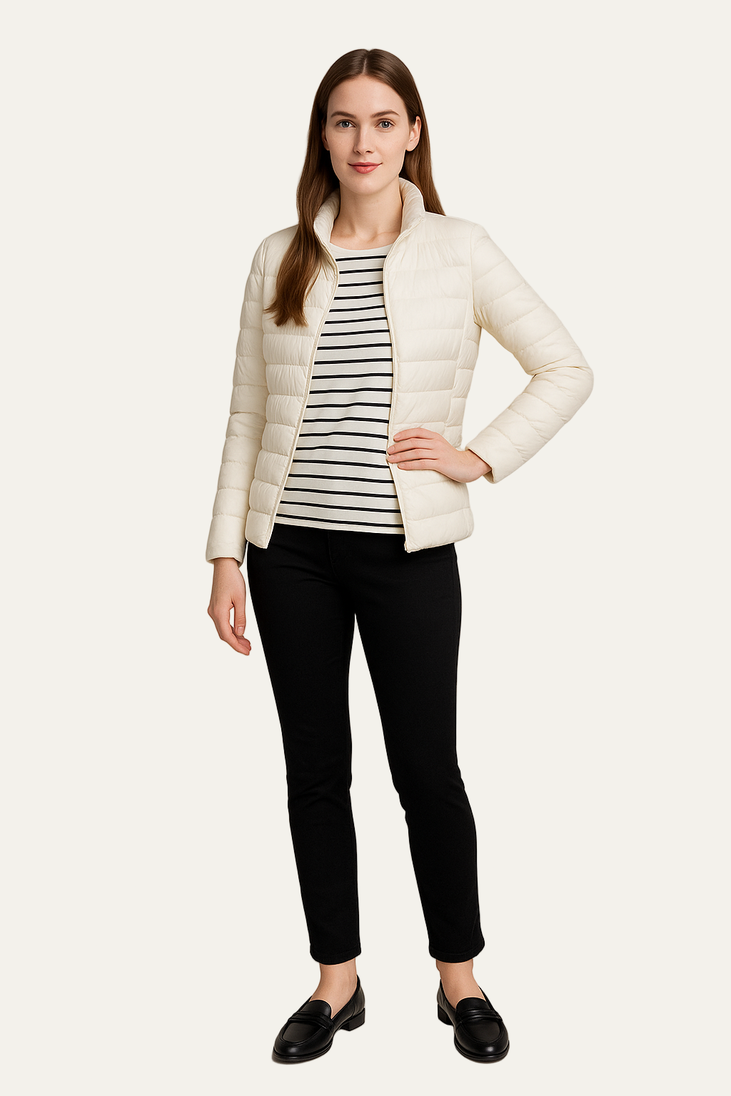 VogeLuxe | Women’s Ultralight Fitted Puffer Jacket
