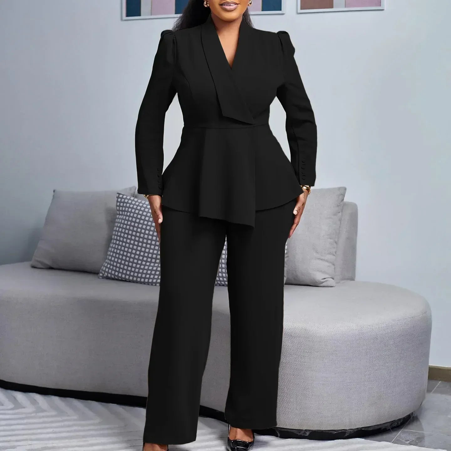 Ladies Classic Two Piece Business Suit Jacket