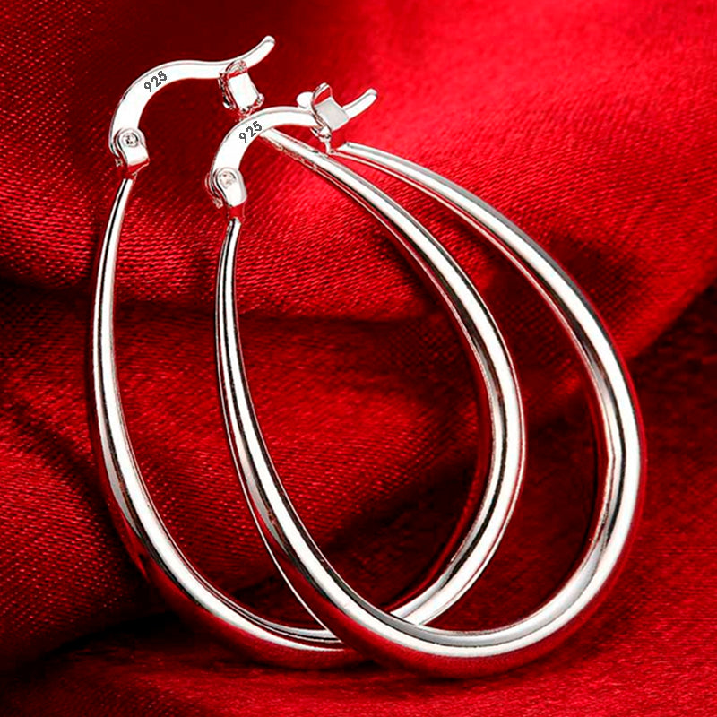 Simple Round Circle Drop Earrings for Women - BritishElegance