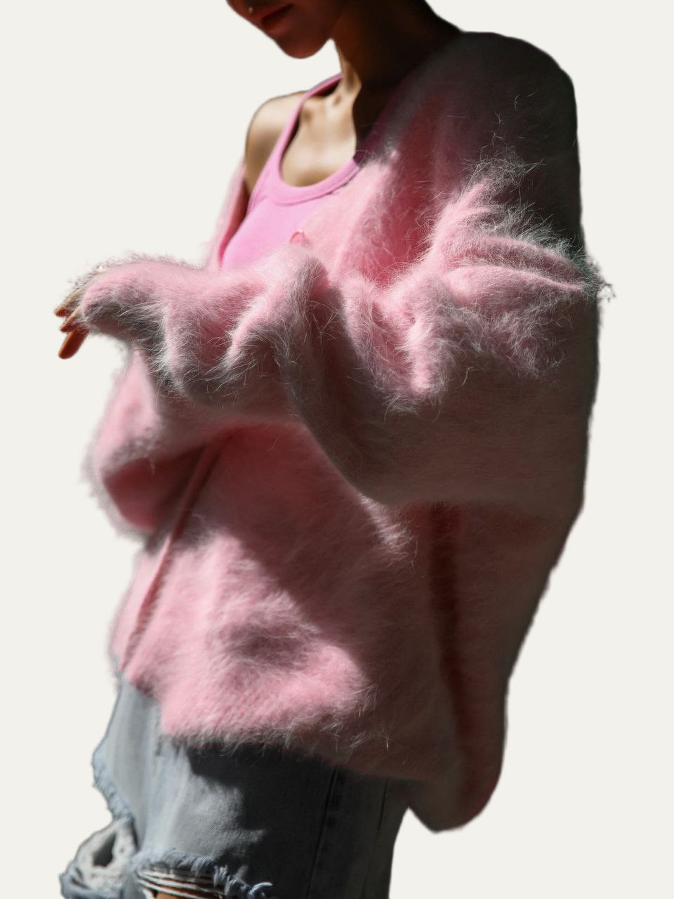 Women’s Knitted V-Neck Cardigan Sweater – Extra Soft, Relaxed Fit 4