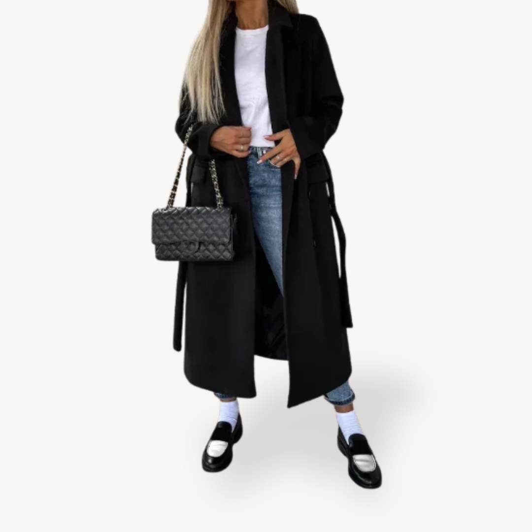 VogeLuxe | Women’s Double Breasted Woolen Coat