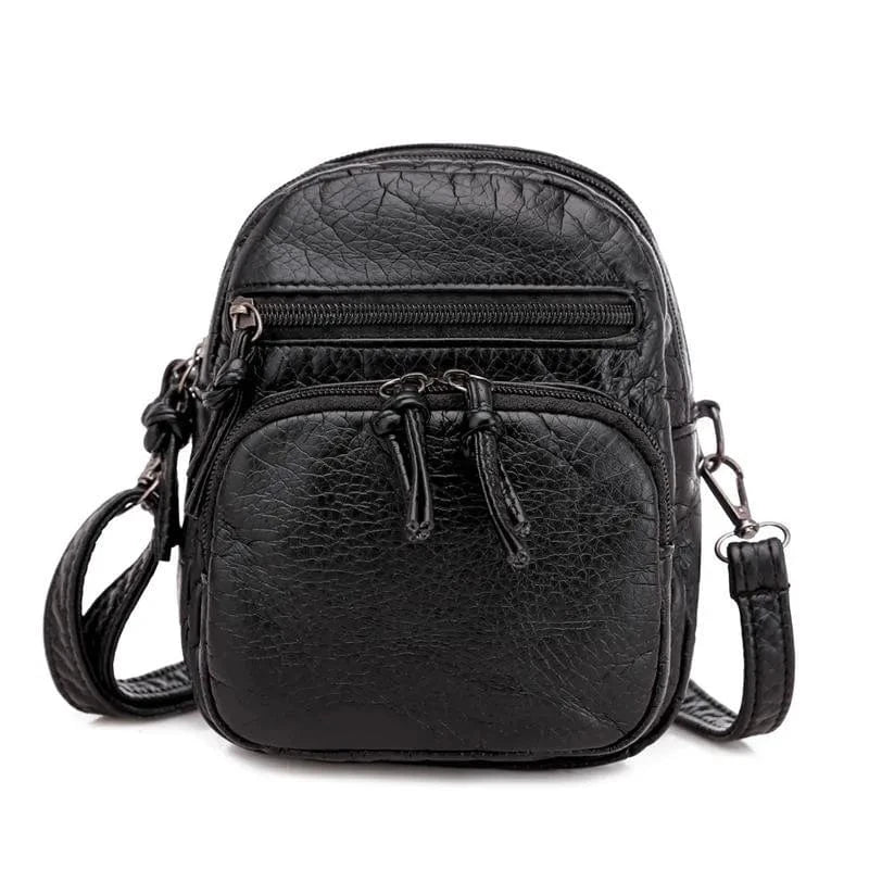 Ladies Leather Shoulder Bag with Adjustable Strap