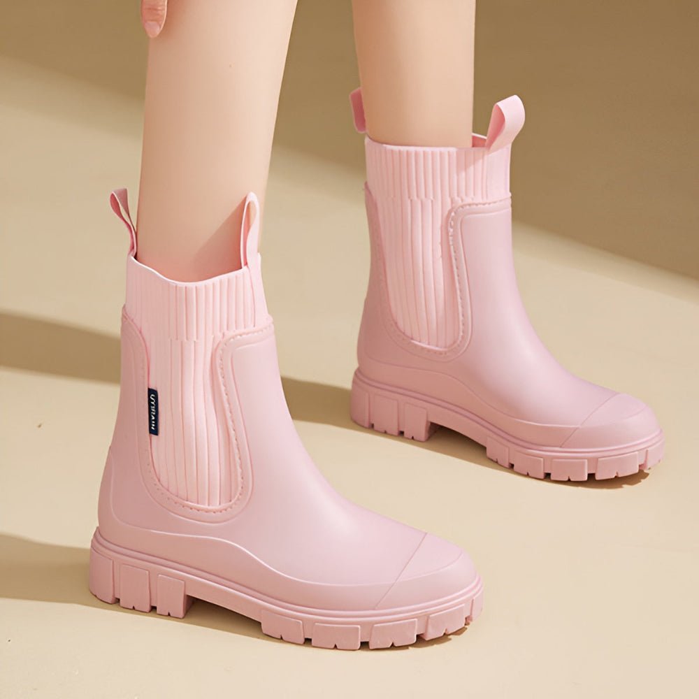 Ladies Waterproof Ankle Boots with Good Grip Soles