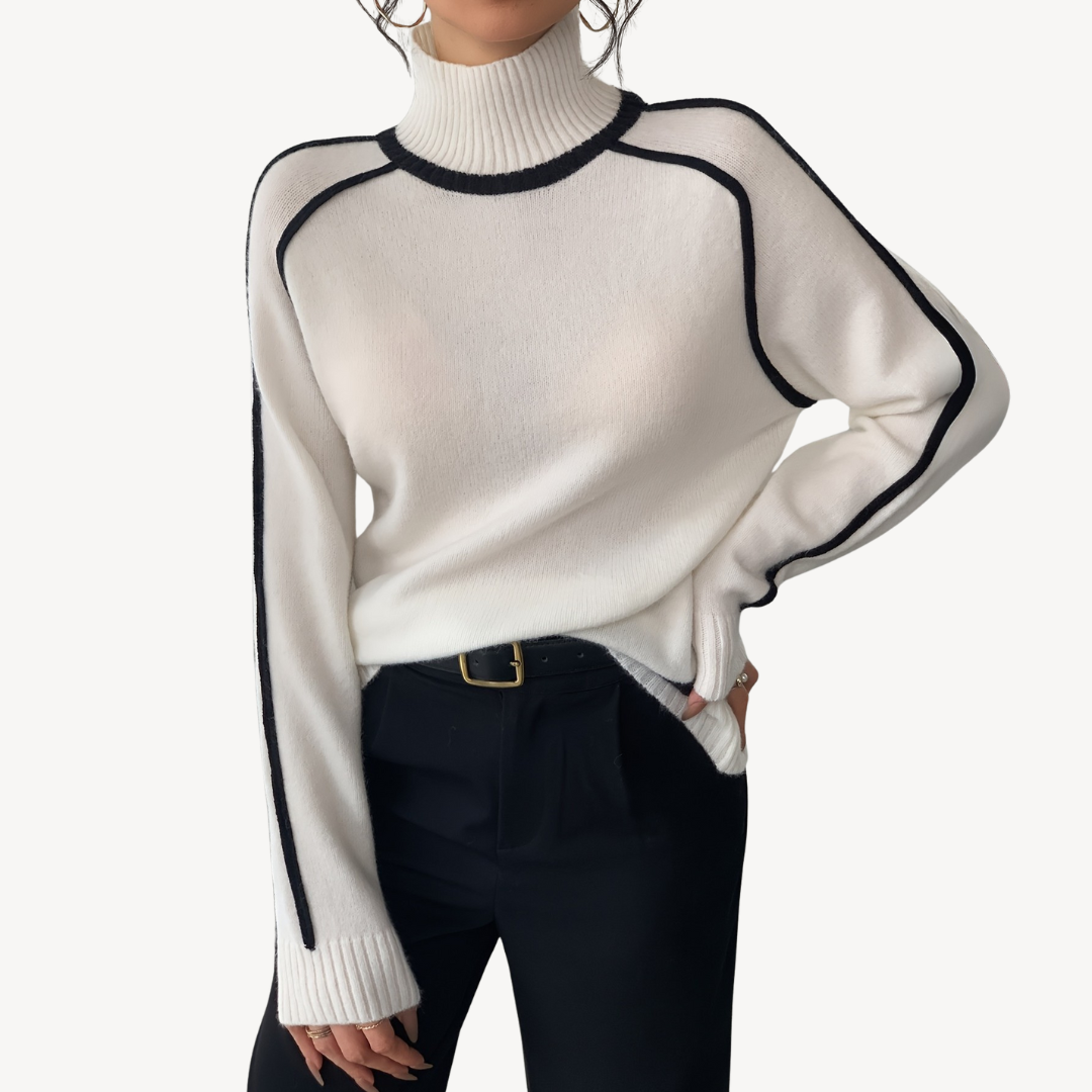 VogeLuxe | Women’s Vintage Striped Knit Sweater