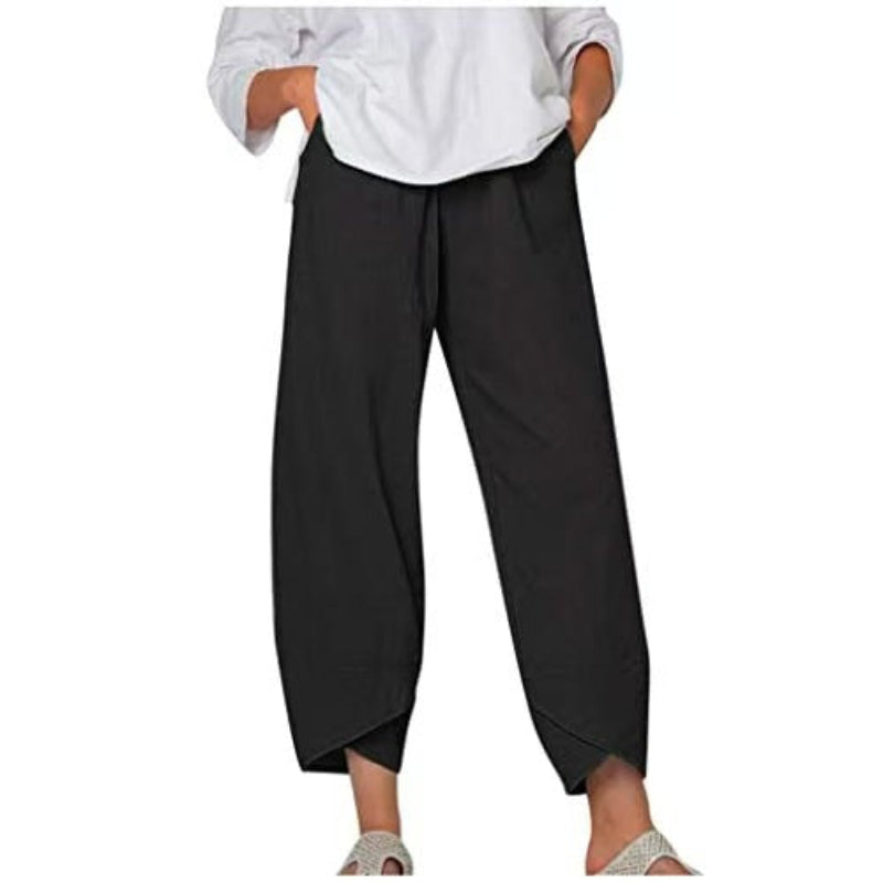 Ladies Loose Fit Wide Leg Pants