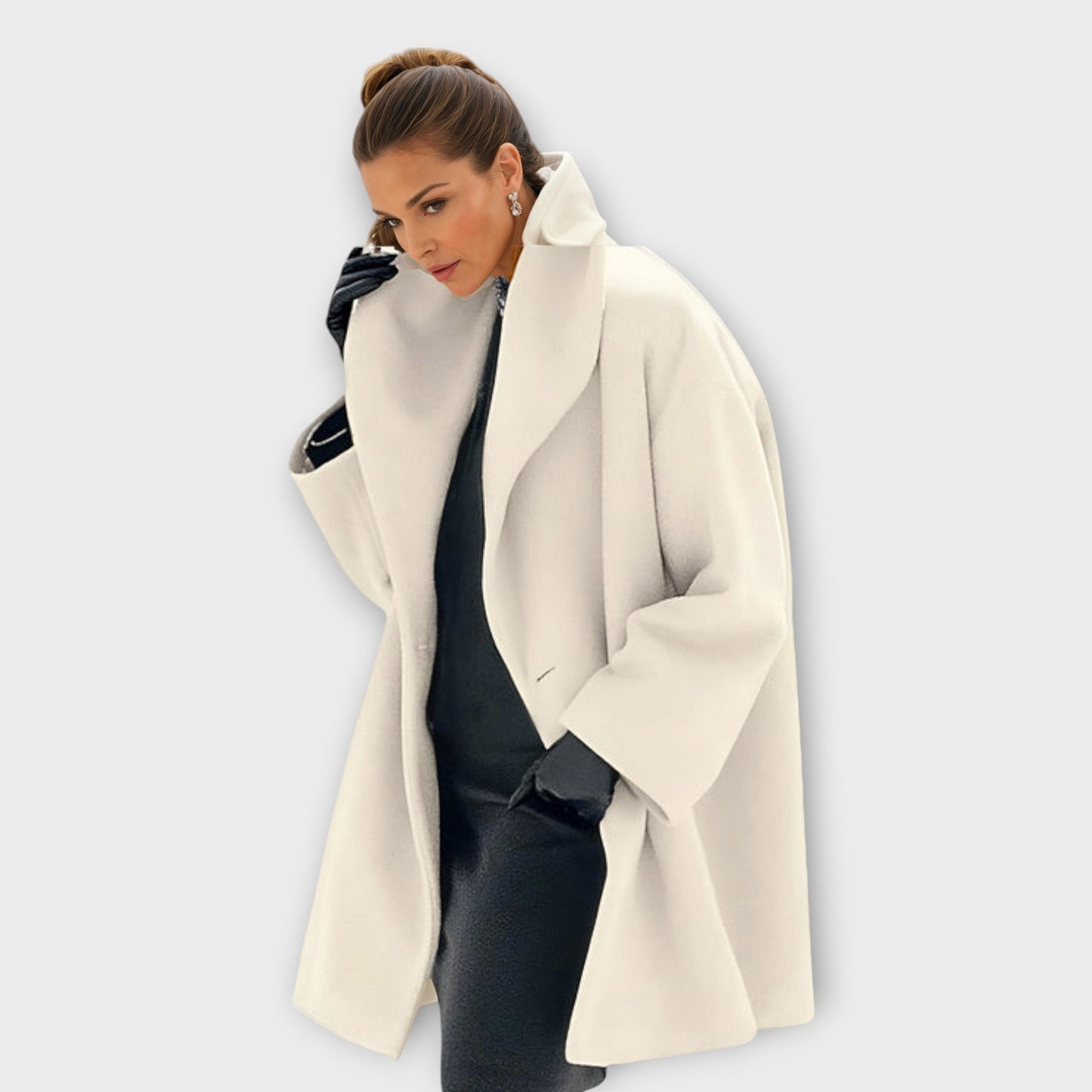 Ladies Large Parka Coat with Fuzzy Hood