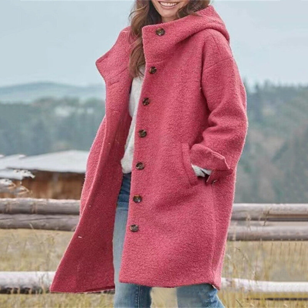 Soft Women's Hooded Coat Casual Fit