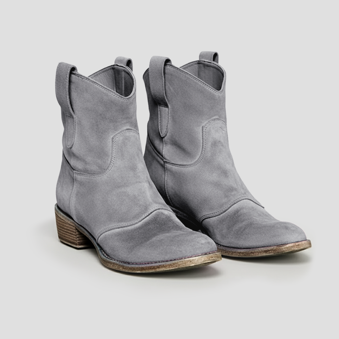Zara | Suede Cowboy Boots 8