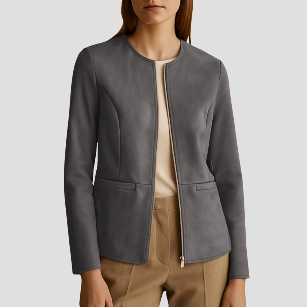 Zosia | Cropped Round-Neck Jacket 14