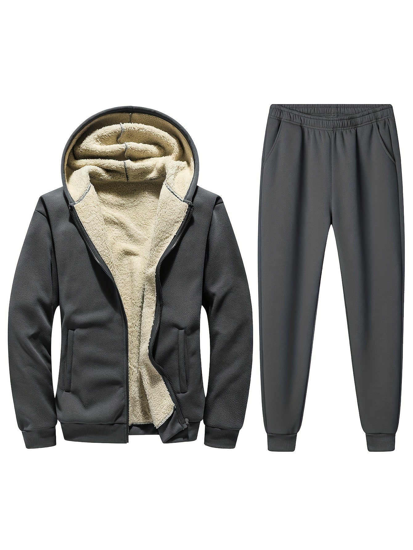Relaxed Fit Mens Striped Jogger Suit