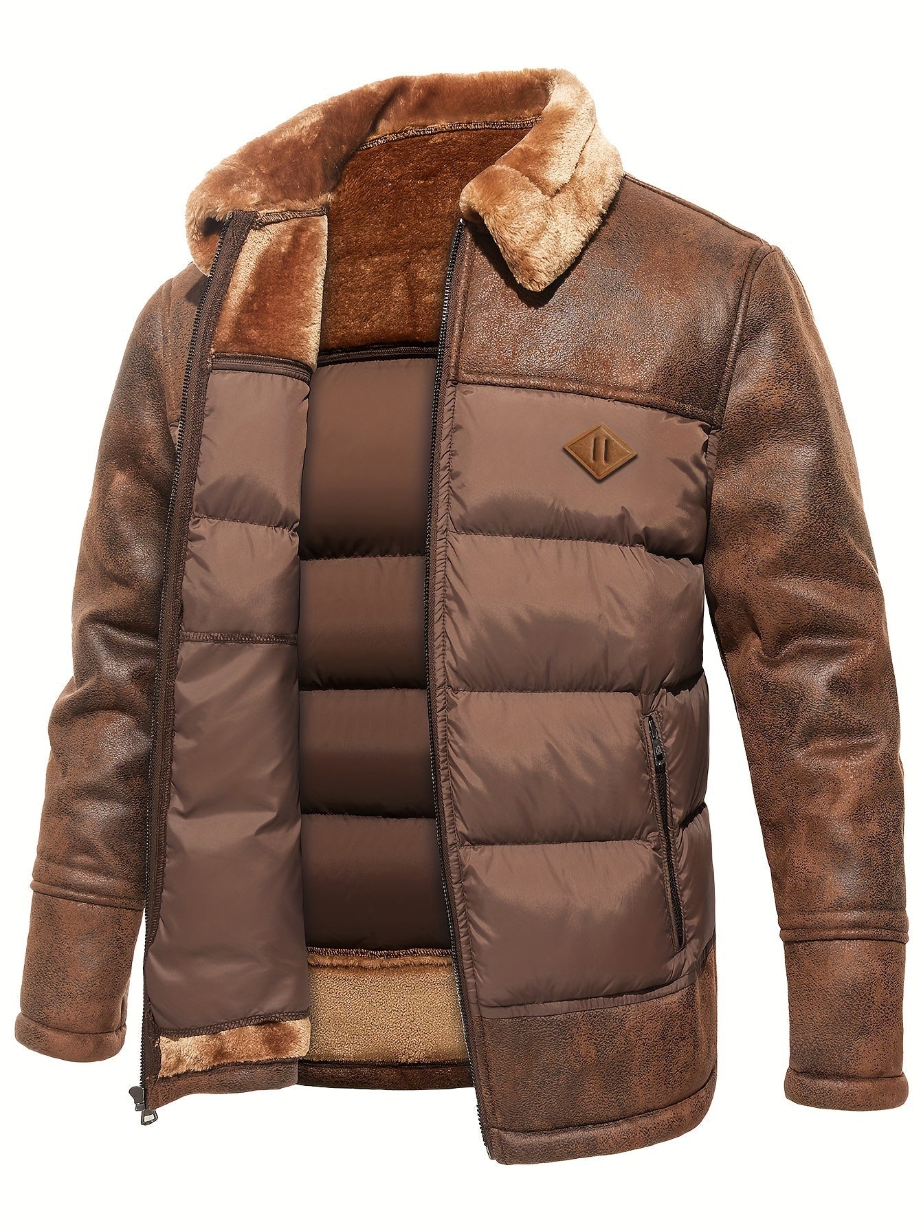 Cozy Thermal Mens Fleece Jacket for Winter