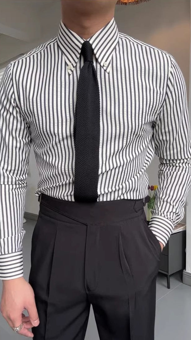 Fashionable Stripe Mens Casual Shirt