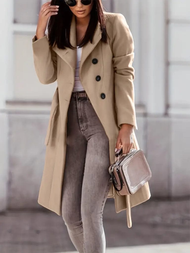 Warm Winter Classic Daisy Coat - VogeLuxe