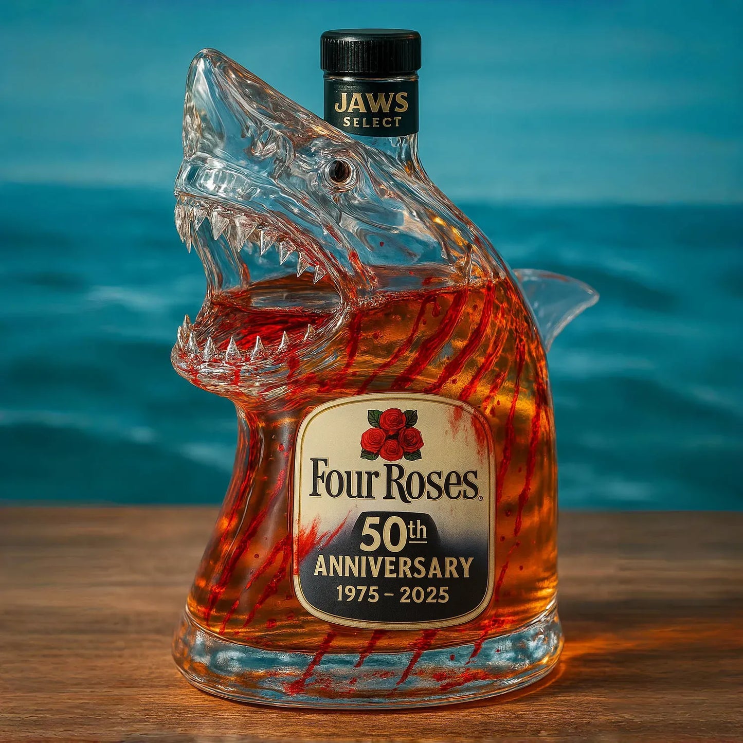 Unique Shark Head Bottle Movie Collector Item