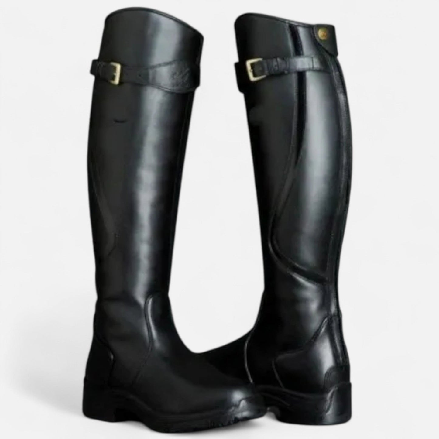 Trendy Ladies High Heel Leather Boots