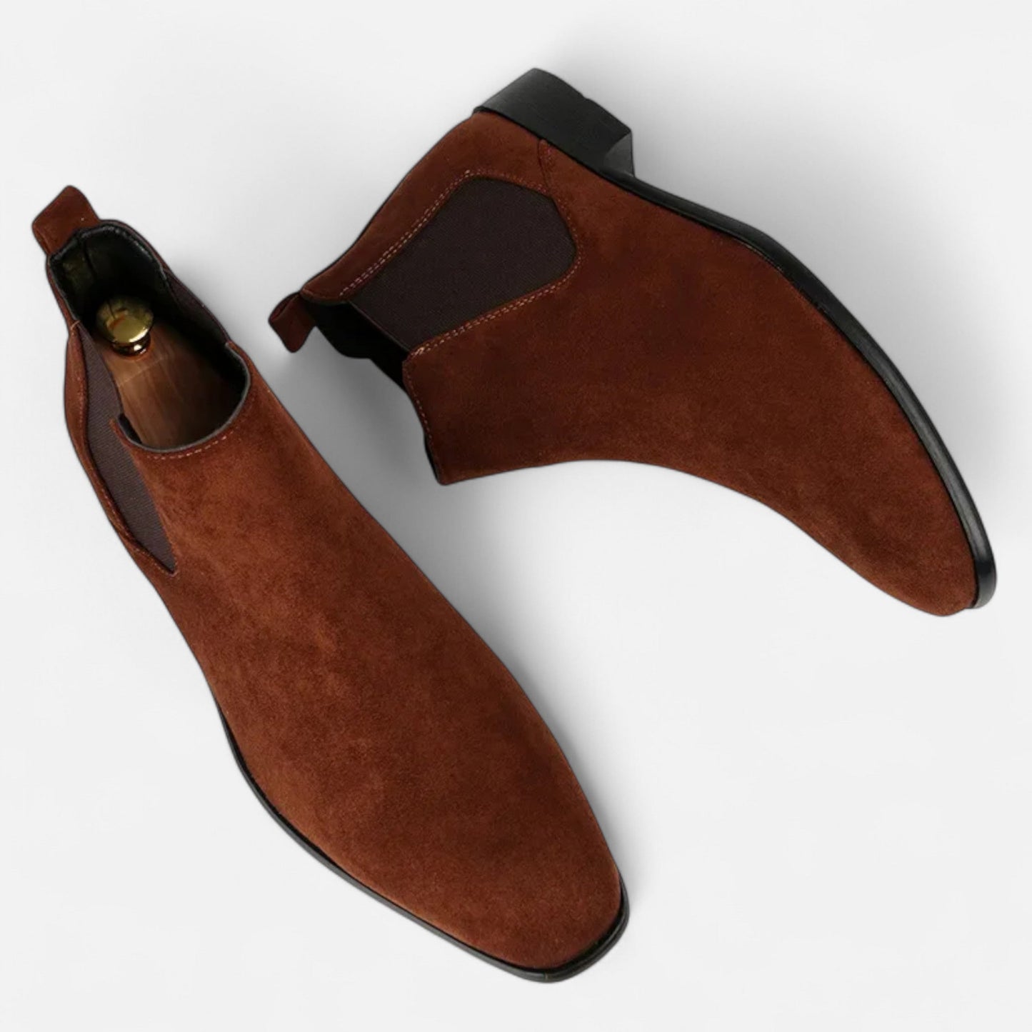 Luxury Men's Suede Chelsea Ankle Boots