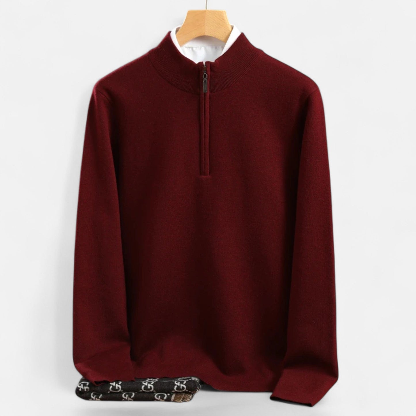 Warm Men's Merino Wool Pullover Sweater
