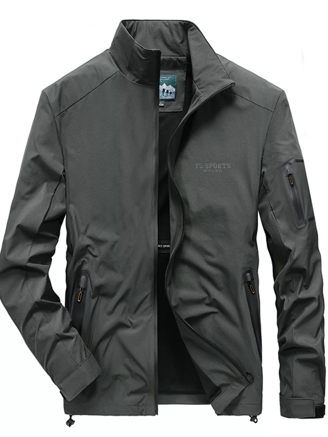 Slim Fit Water Resistant Zip Jacket