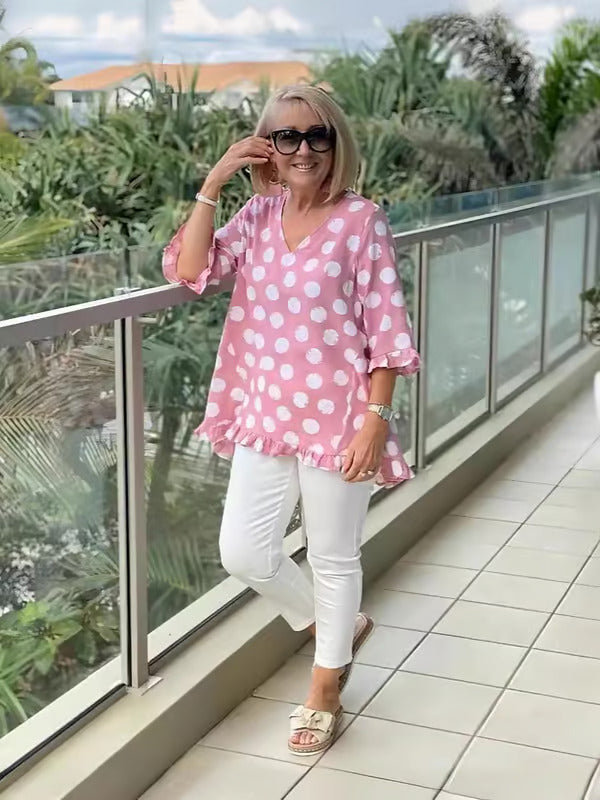 Classic Floral Blouse for Ladies