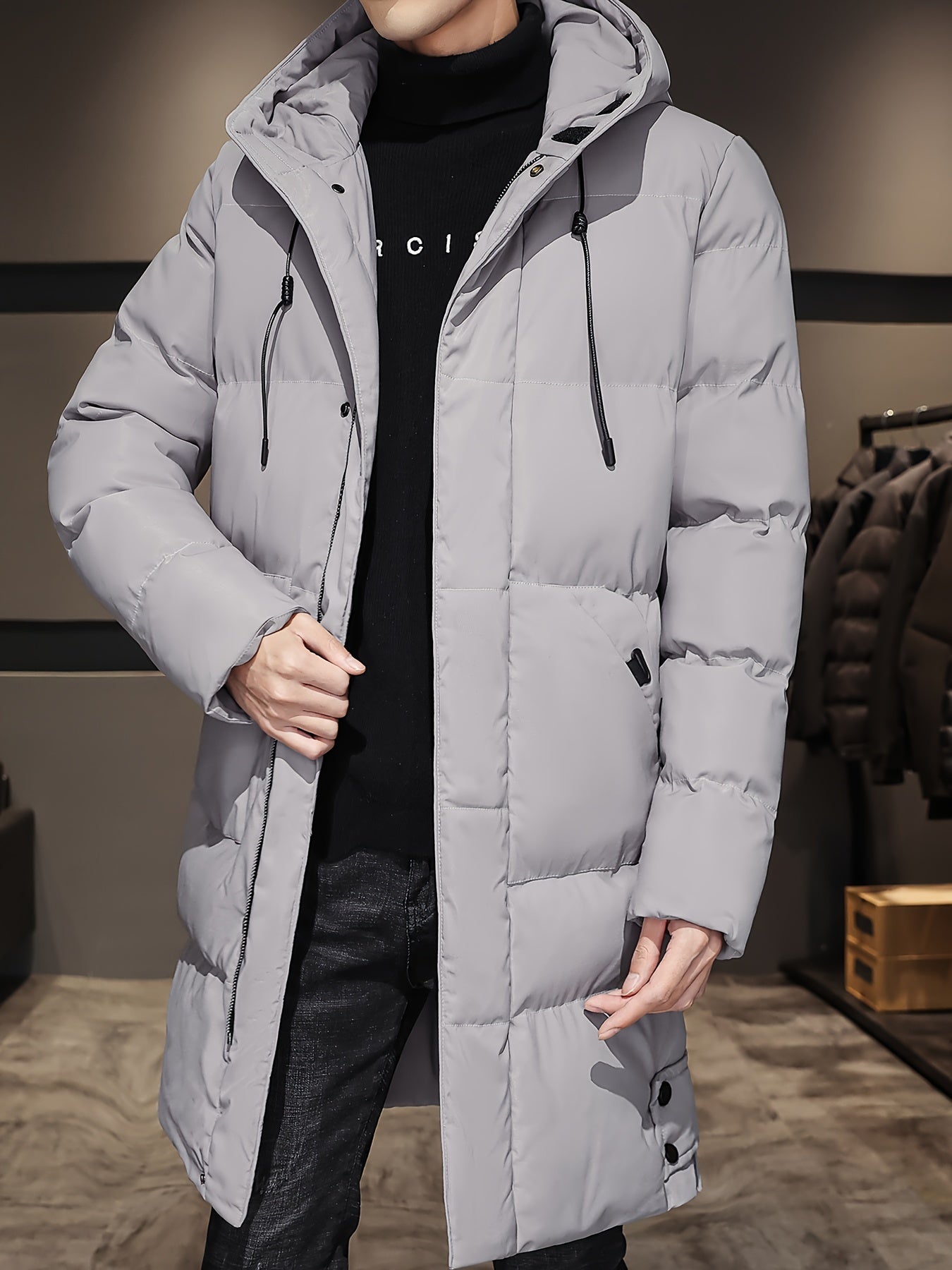 Warm Waterproof Mens 2 Piece Hooded Jacket
