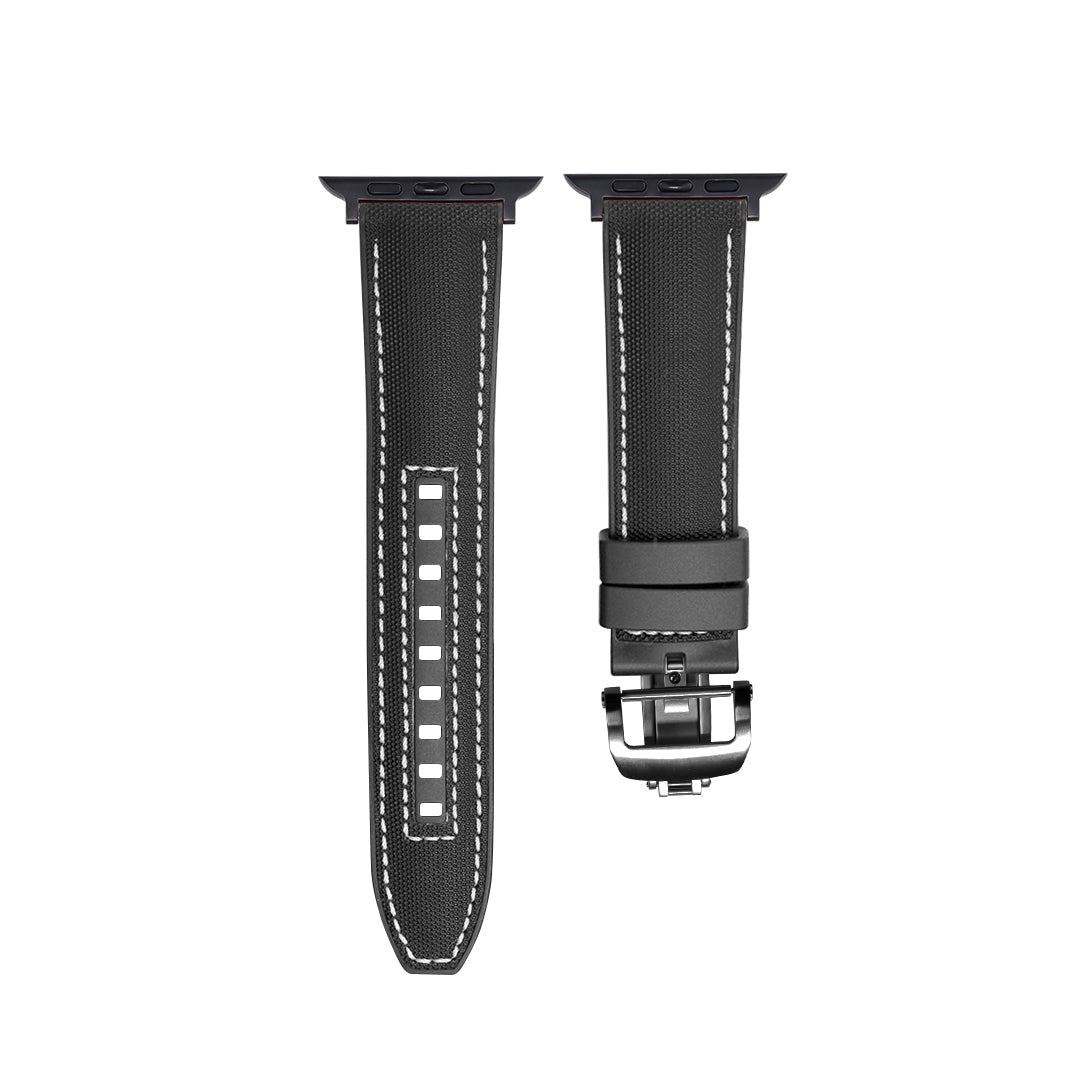Soft Silicone Apple Watch Strap With Secure Buckle