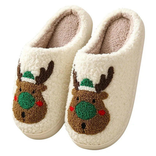 Cozy Holiday Fleece Slippers